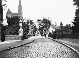 Bridge to the Cathedral, Breslau (modern day Wroclaw) Poland